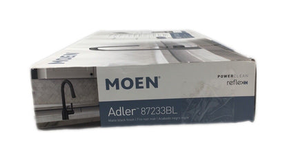 MOEN Adler Pull-Down Sprayer Kitchen Faucet w/Reflex and Power Clean Matte Black