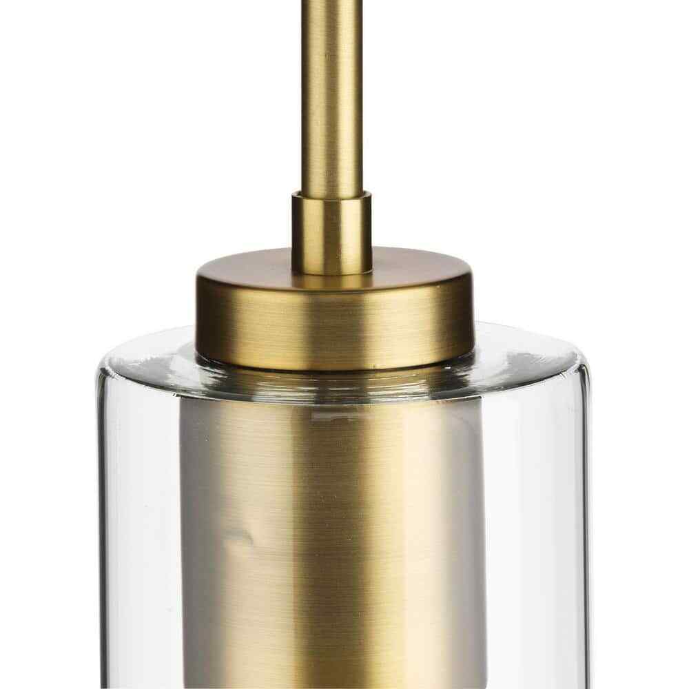 Progress Lighting Cofield 4 in. 1-Light Vintage Brass Transitional Pendant