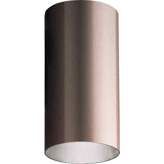 Progress Lighting Cylinder 6 in. Antique Bronze Modern Outdoor Ceiling Light