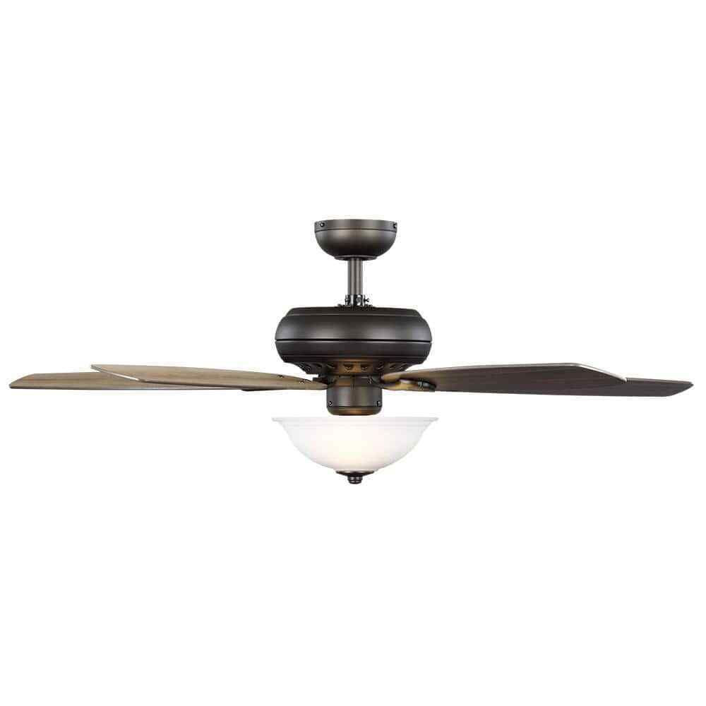 Hampton Bay Southwind II 52 in. Indoor LED Bronze Ceiling Fan with Light Kit