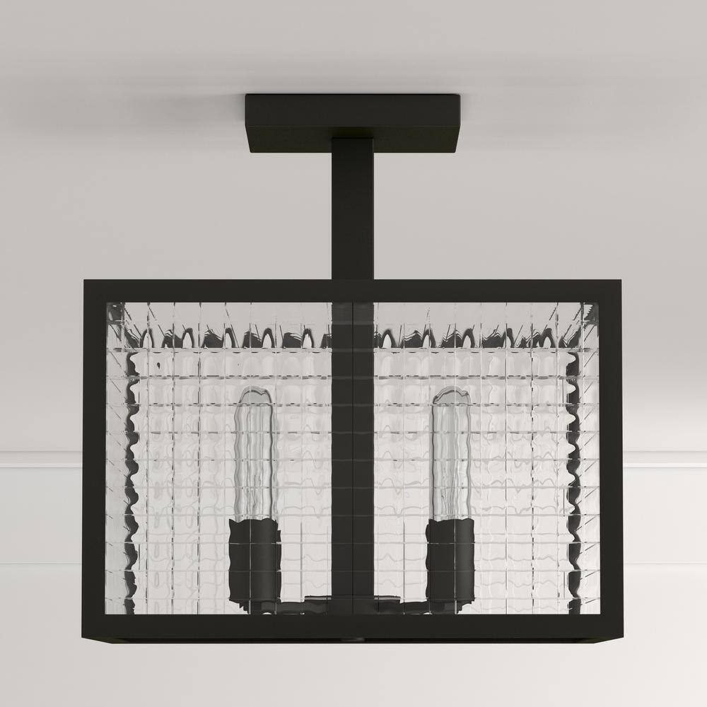 Home Decorators Collection 3-Light Oil-Rubbed Bronze Semi-Flush Mount