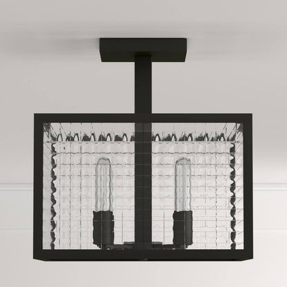 Home Decorators Collection 3-Light Oil-Rubbed Bronze Semi-Flush Mount