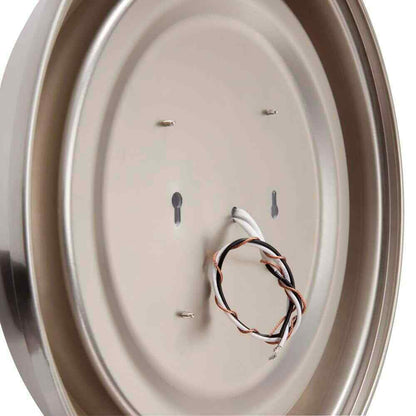 Hampton Bay Savannah 13 in. Brushed Nickel Selectable LED Flush Mount IKE8091L-5