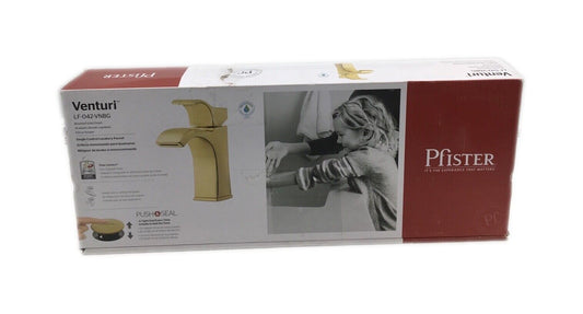 Pfister Venturi Single Hole Single-Handle Bathroom Faucet in Brushed Gold