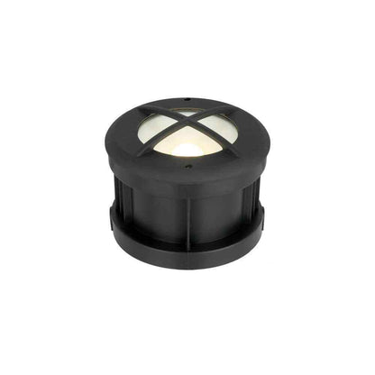 Hampton Bay Marion 25-Watt Equivalent Low Voltage Black LED Outdoor Well Light