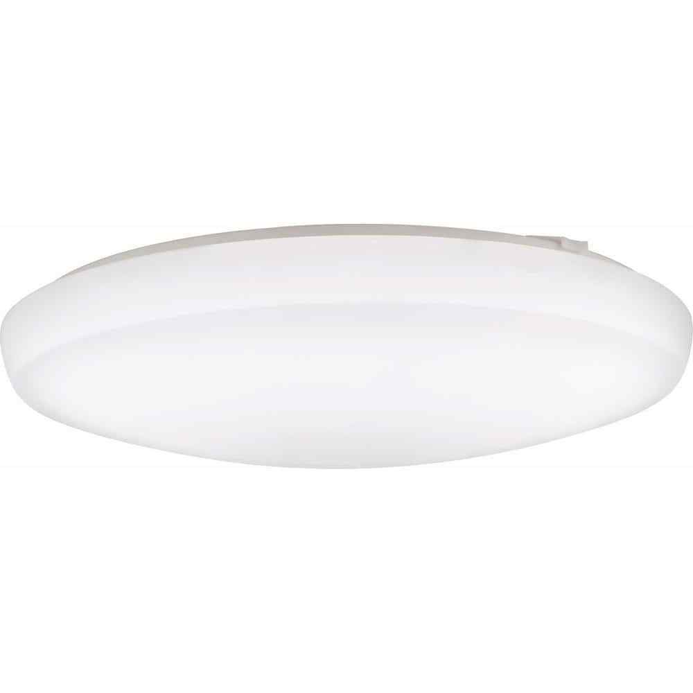 Lithonia Lighting Low Profile Round 20 in. White LED Flush Mount Light Fixture