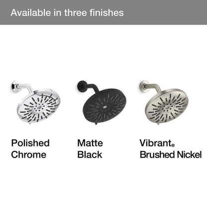 KOHLER Bellerose 3-Spray Patterns 1.75 GPM 8 in. Wall Mount Fixed Shower Head