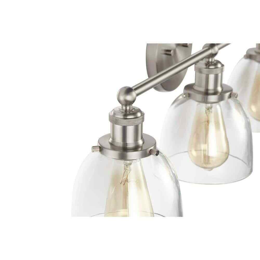 Home Decorators Evelyn 4-light Brushed Nickel Modern Industrial Indoor Vanity