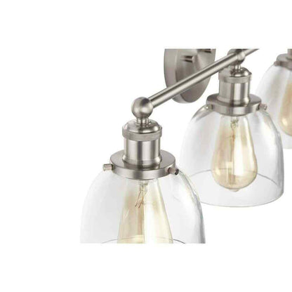 Home Decorators Evelyn 4-light Brushed Nickel Modern Industrial Indoor Vanity