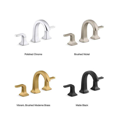 KOHLER Rubicon 8 in. Widespread 2-Handle High Arc Bathroom Faucet Brushed Nickel