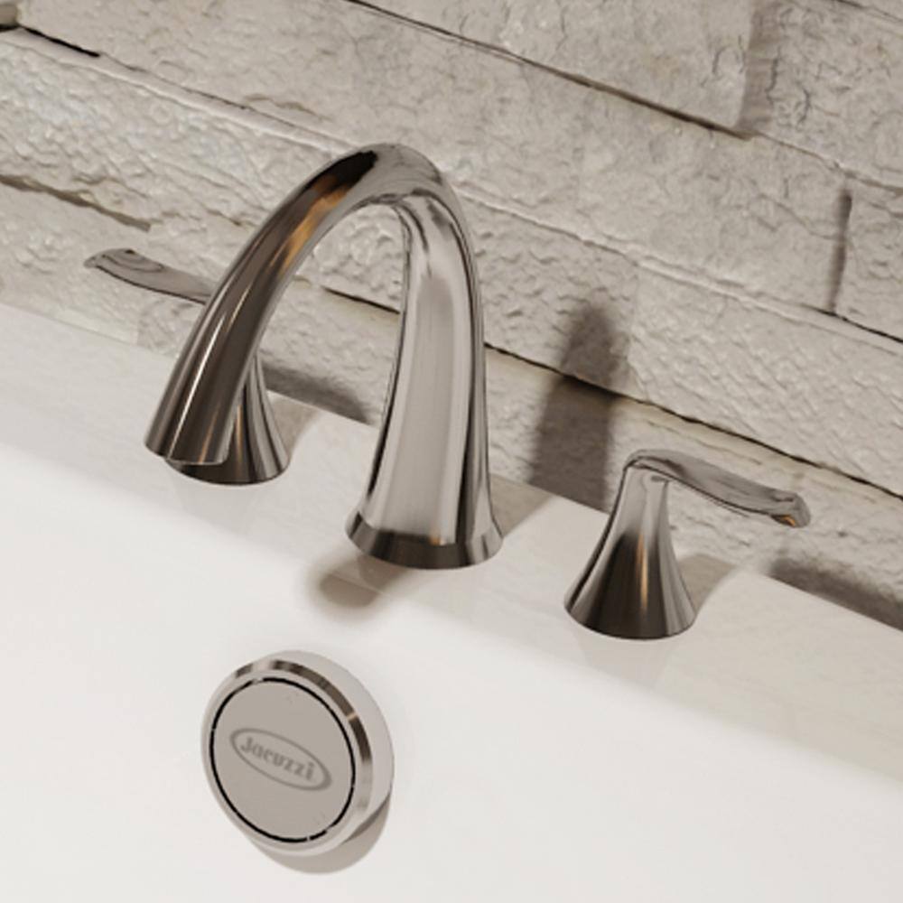 JACUZZI PICCOLO 2-Handle Deck Mount Roman Tub Faucet in Brushed Nickel MX22826