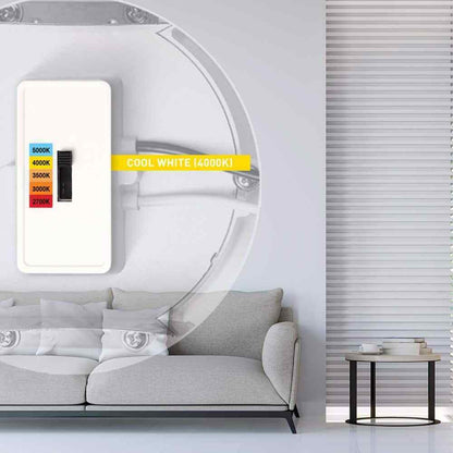 Commercial Electric 6 in. Integrated LED Retrofit White Recessed Light Trim