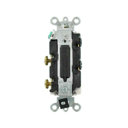 Leviton 20 Amp Decora Plus Commercial Grade Double Pole Rocker Switch White