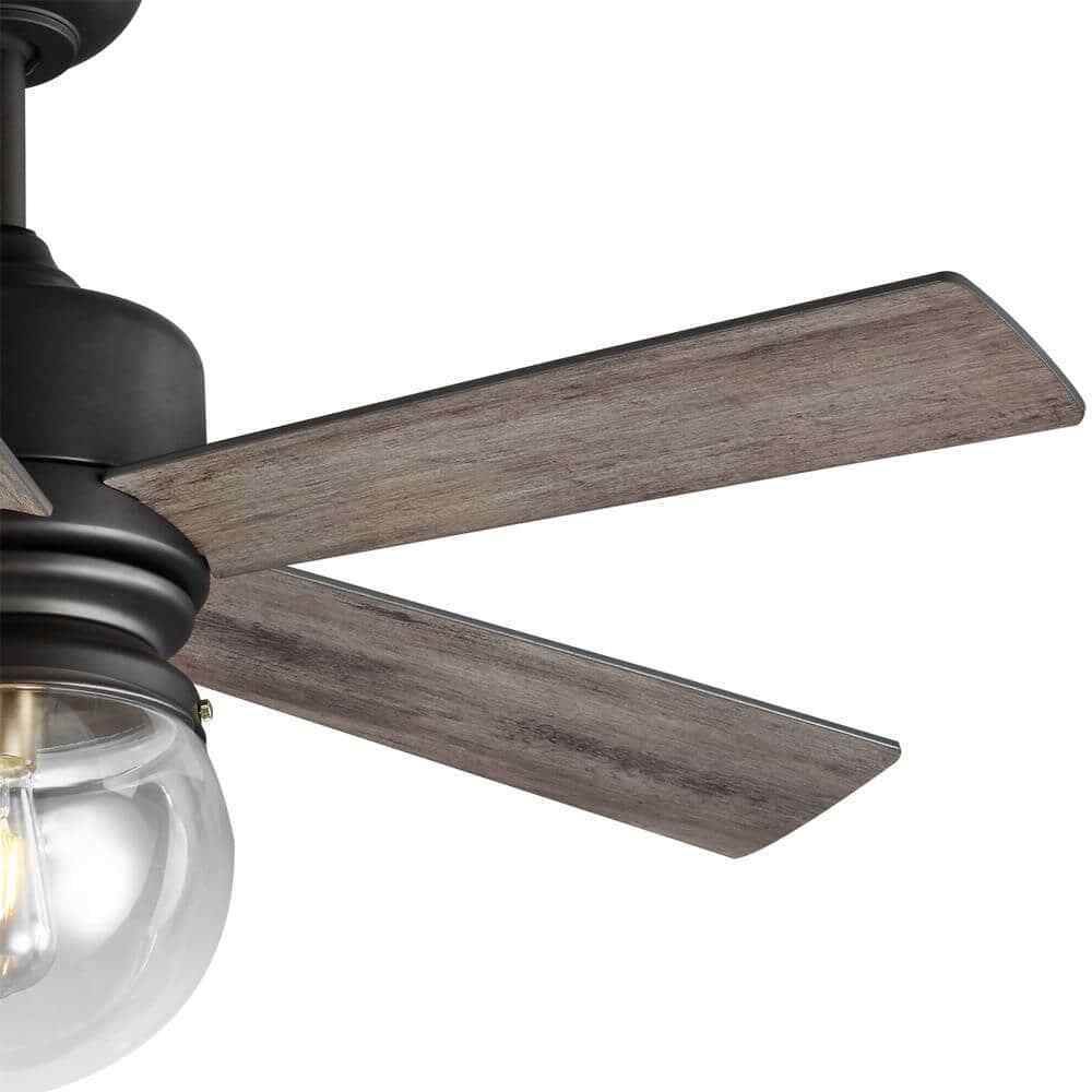 Home Decorators Amelia 42 in.97 Indoor Bronze Downrod Ceiling Fan with Light Kit