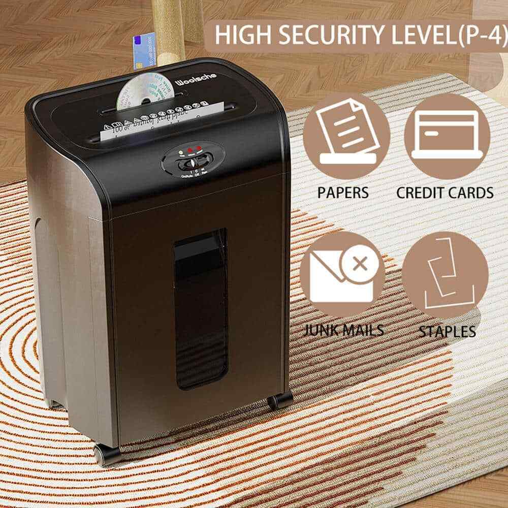 Sunpez Office Micro Paper Shredder Paper Shredder Low Noise for Office Home