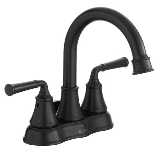 Glacier Bay Dunston 4 in. Centerset Double Handle High-Arc Bathroom Faucet