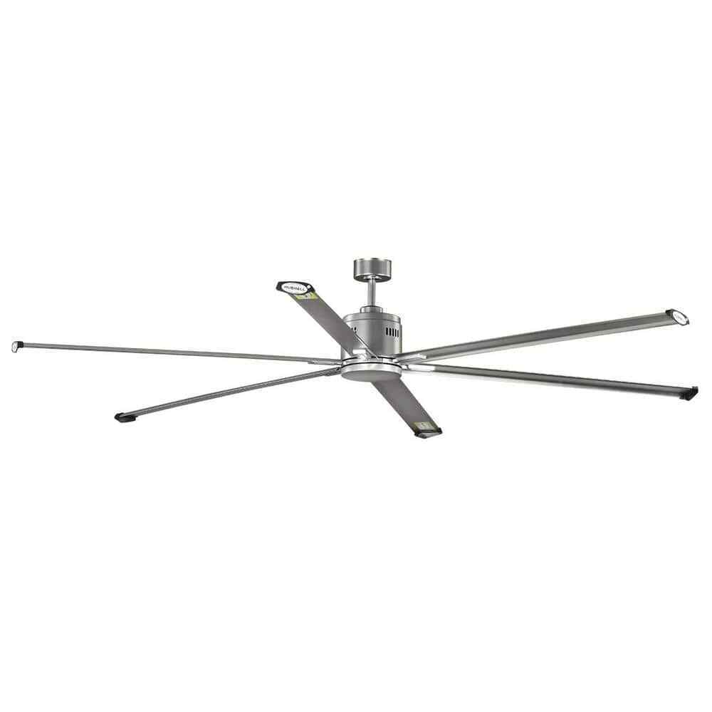 Hubbell Industrial 96 in. Six-Blade Nickel Dual Mount Ceiling Fan