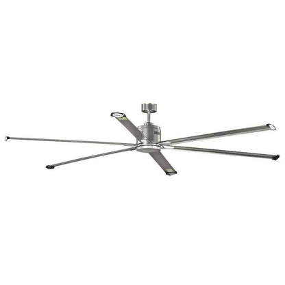 Hubbell Industrial 96 in. Six-Blade Nickel Dual Mount Ceiling Fan