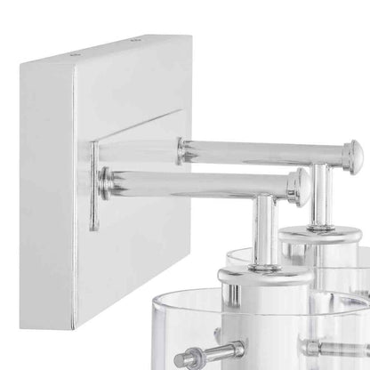 Hampton Bay Regan 12.75 in. 2-Light Chrome Bathroom Vanity Light