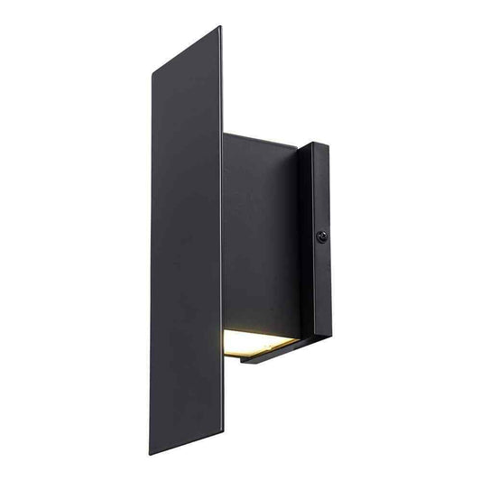 Monteaux Lighting Novus 2-Light Black LED Modern Wall Sconce Light Fixture