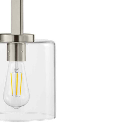 Hampton Bay Kendall Manor Brushed Nickel Mini Pendant Hanging Light Kitchen