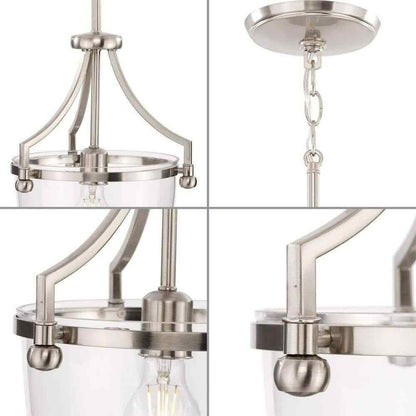 Progress Lighting Parkhurst Collection 1-Light Brushed Nickel Mini-Pendant