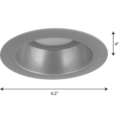 Progress Lighting 5 in. Brushed Nickel Integrated LED Recessed Trim