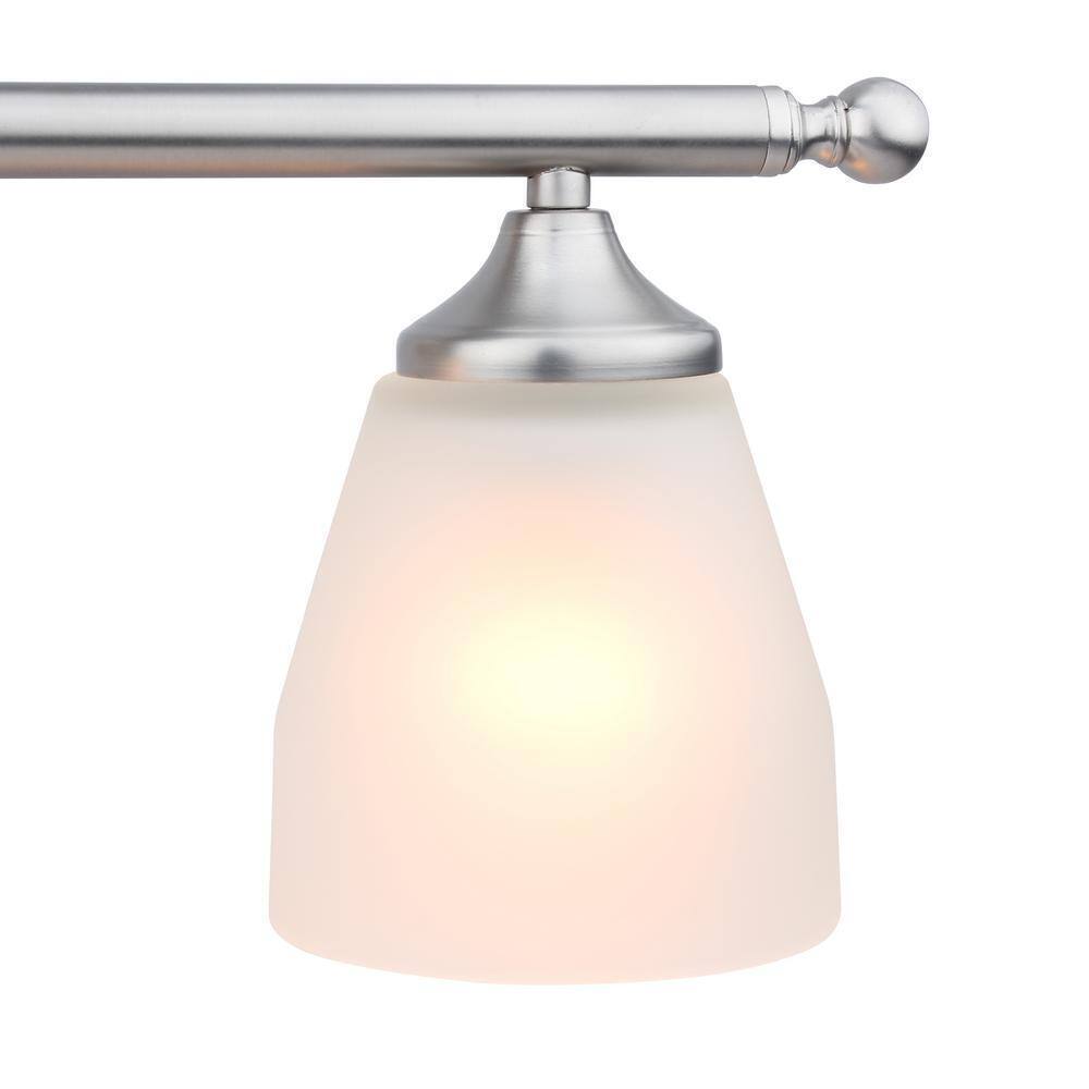 Yosemite Home Decor Jordan 2-Light Satin Nickel Vanity Light