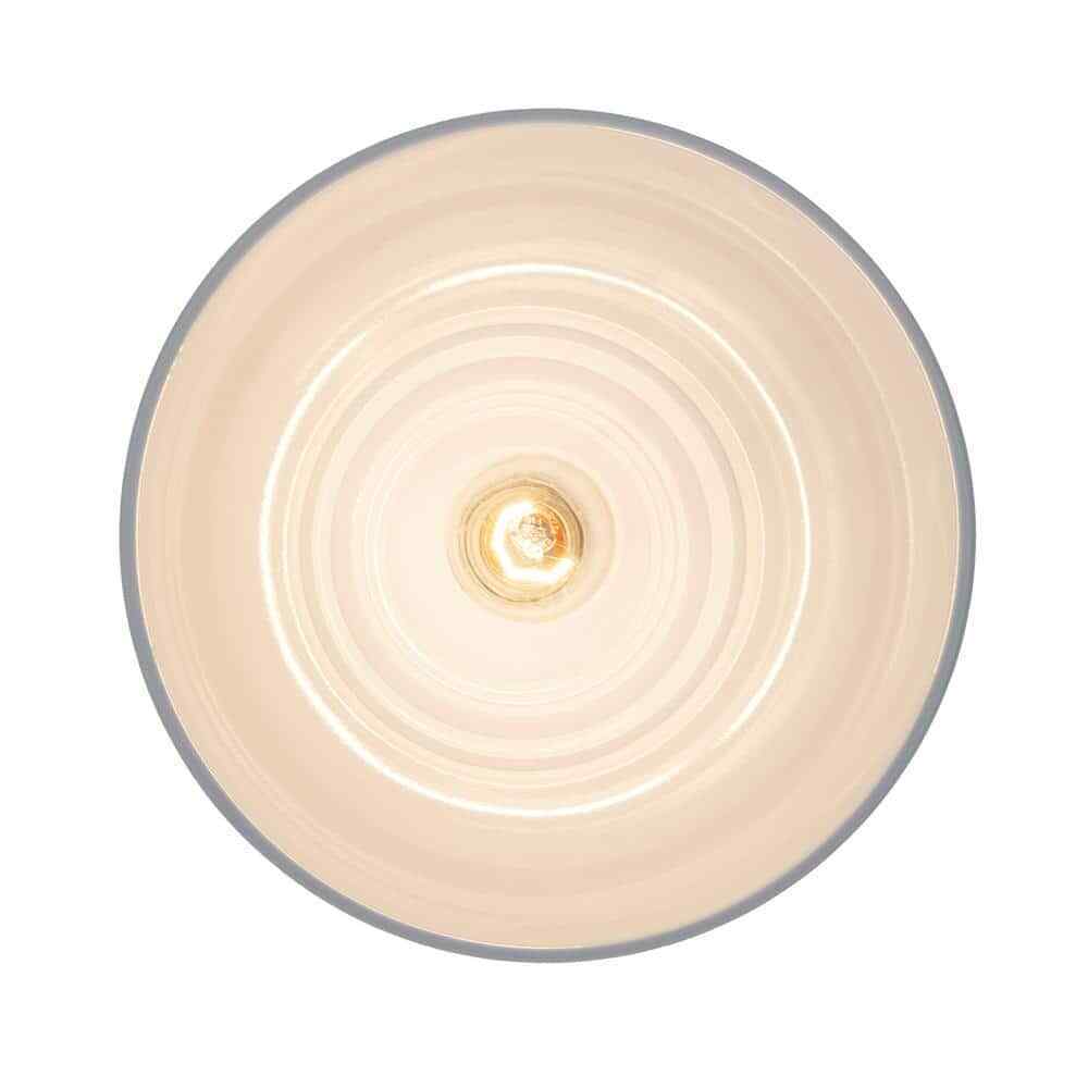 Home Decorators Shelston 13in 1-Light White Brass Hanging Kitchen Pendant Light