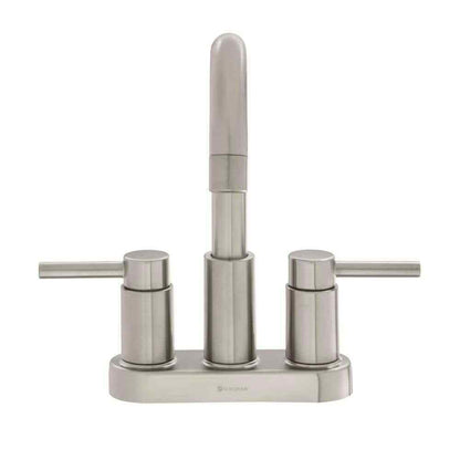 Glacier Bay Dorind 4 in. Centerset 2-Handle Bathroom Faucet Brushed Nickel