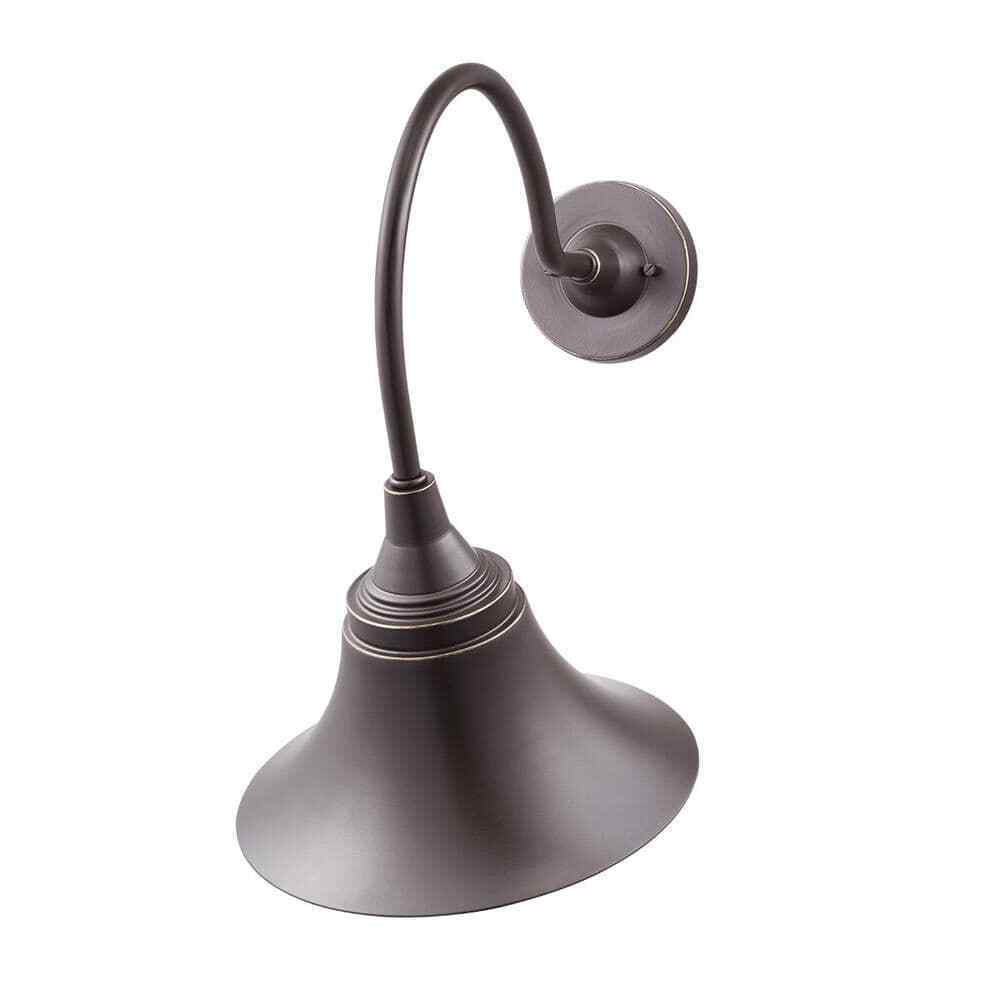Progress Lighting Glenlake Bronze 19.6 in. Outdoor Wall Mount Gooseneck Lantern