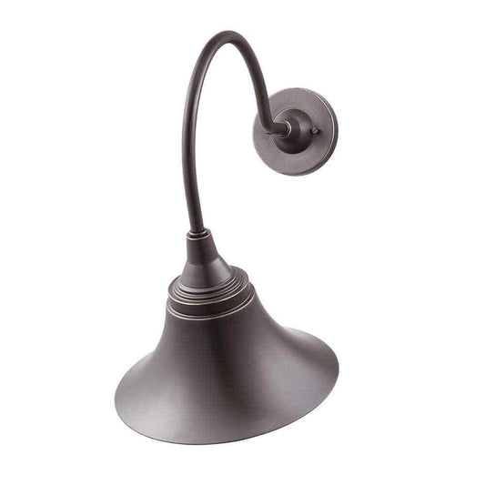 Progress Lighting Glenlake Bronze 19.6 in. Outdoor Wall Mount Gooseneck Lantern