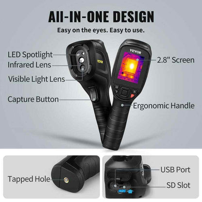 VEVOR Thermal Imaging Camera 240x180 IR Resolution 43200 Pixel Infrared Camera