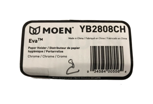 MOEN Eva European Single Post Toilet Paper Holder in Chrome YB2808CH