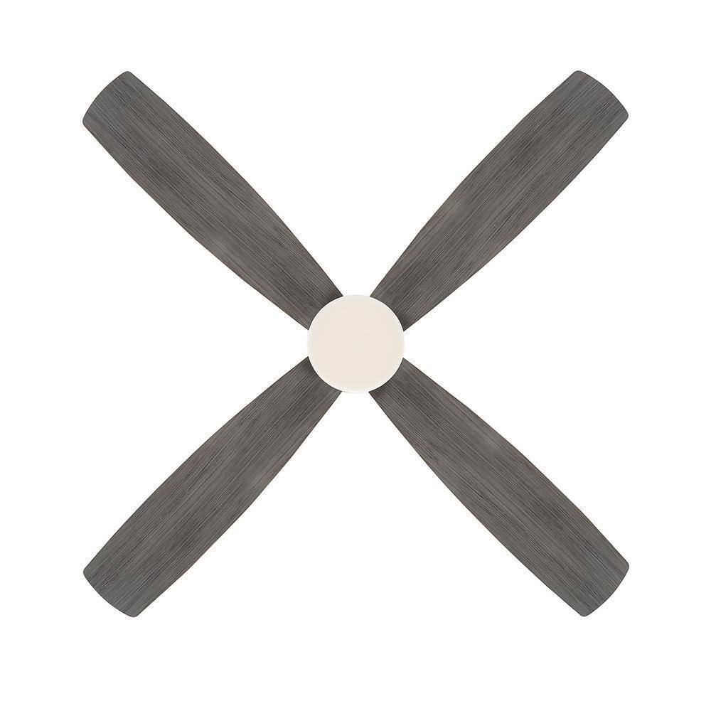 Home Decorators Kitteridge 52 in. LED Indoor Greywood Ceiling Fan w/ Light Kit