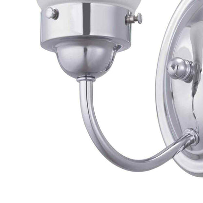 Progress Lighting Fluted Glass Polished Chrome Etched Fluted Glass Vanity Light