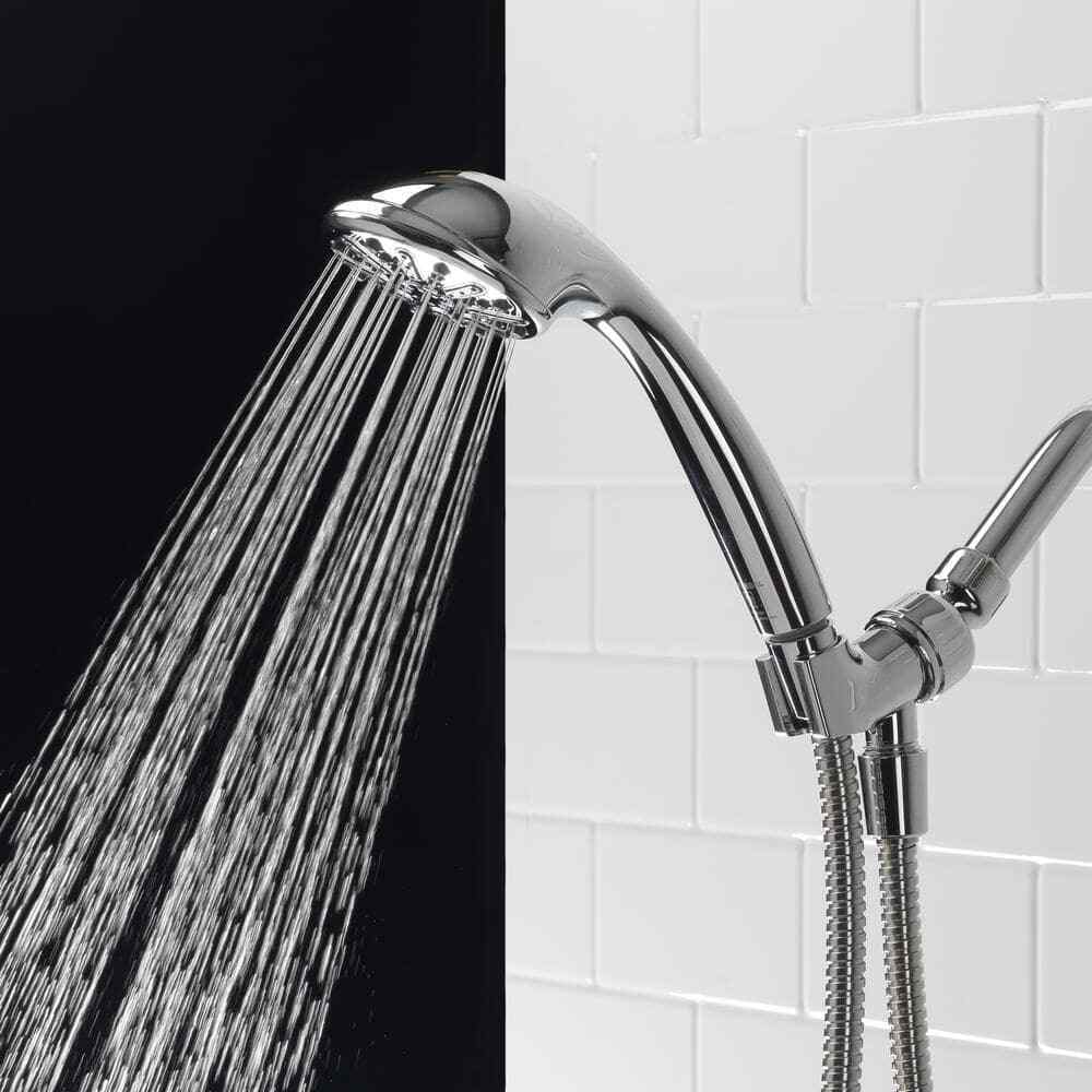 Glacier Bay 1-Spray Wall Mount Handheld Shower Head 1.8 GPM in Chrome