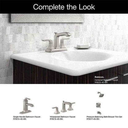 KOHLER Rubicon 4 " Centerset 2-Handle Bathroom Faucet in Vibrant Brushed Nickel