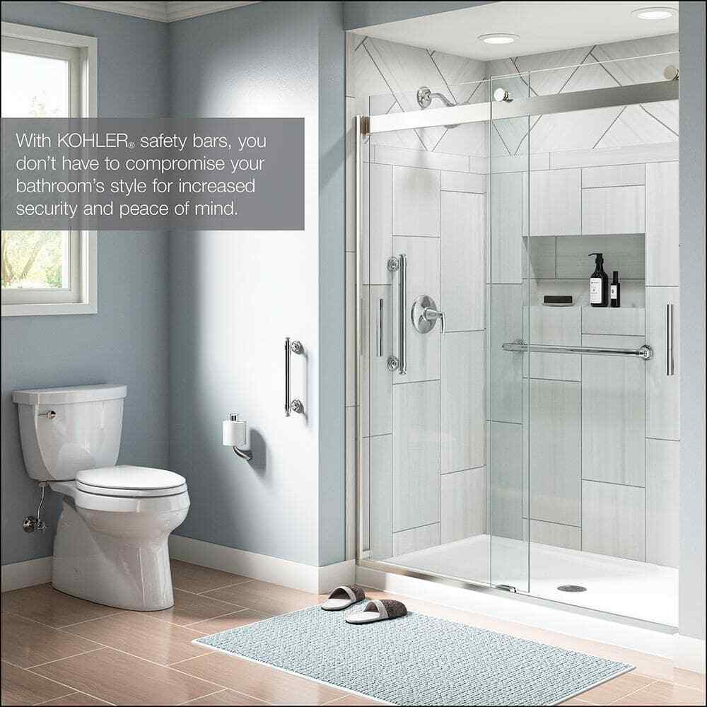 KOHLER Carmichael 9 in. Grab Bar in Polished Chrome K-R27234-CP