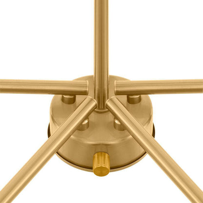 Home Decorators Florabelle Chandelier modern gold brass finish w/ glass shades