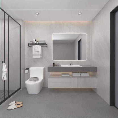 BWE Automatic Sensor Touchless Bathroom Sink Faucet With Deck Plate
