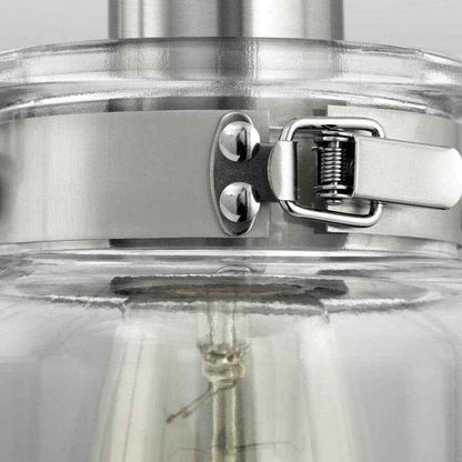 Progress Lighting Calhoun 4-Light Brushed Nickel Clear Glass Vanity Light