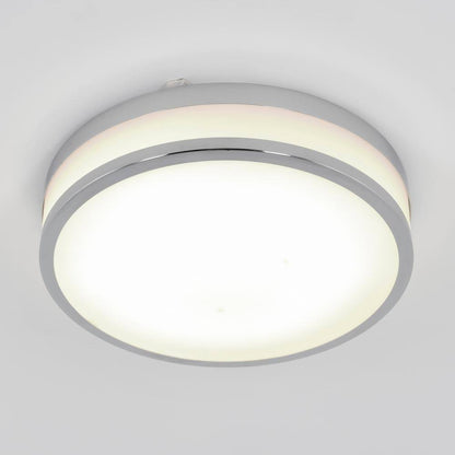 Artika Luna 12 in. 1-Light Chrome Integrated LED Modern Ceiling Light Fixture
