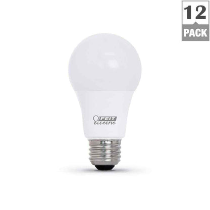 Feit Electric 60-Watt Equivalent LED Light Bulb Bright White 12-Pack