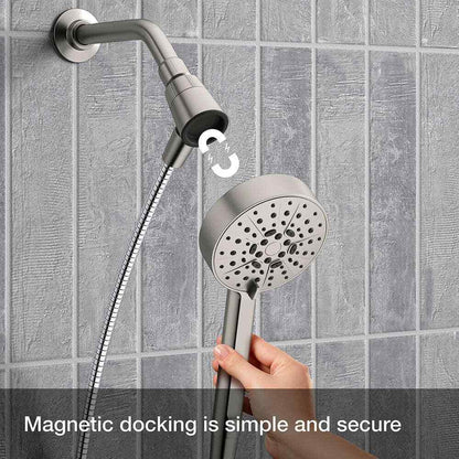 KOHLER Lively 4-Spray Wall Mount Handheld Shower Head in Vibrant Brushed Nickel