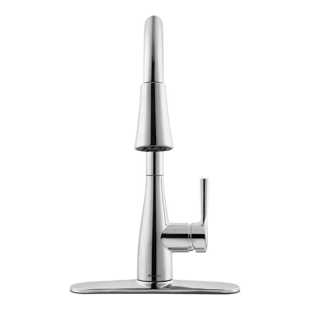Glacier Bay Sadira Single-Handle Pull-Down Kitchen Faucet in Polished Chrome