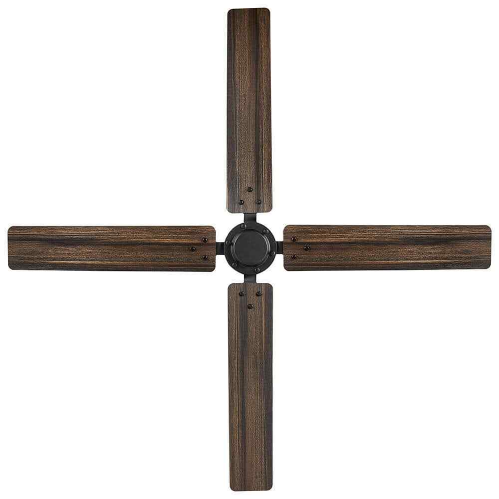 Home Decorators Gatson 60 in. Indoor Matte Black Ceiling Fan w/ DC Motor+Remote