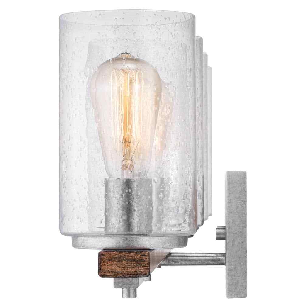 Hampton Bay Boswell Quarter 33 in. 4-Light Vanity Chestnut Painted Wood Accents