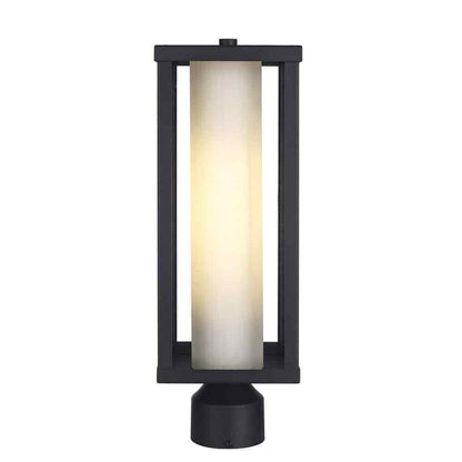 Bel Air Lighting Adler 1-Light Black Outdoor Lamp Post Light Fixture