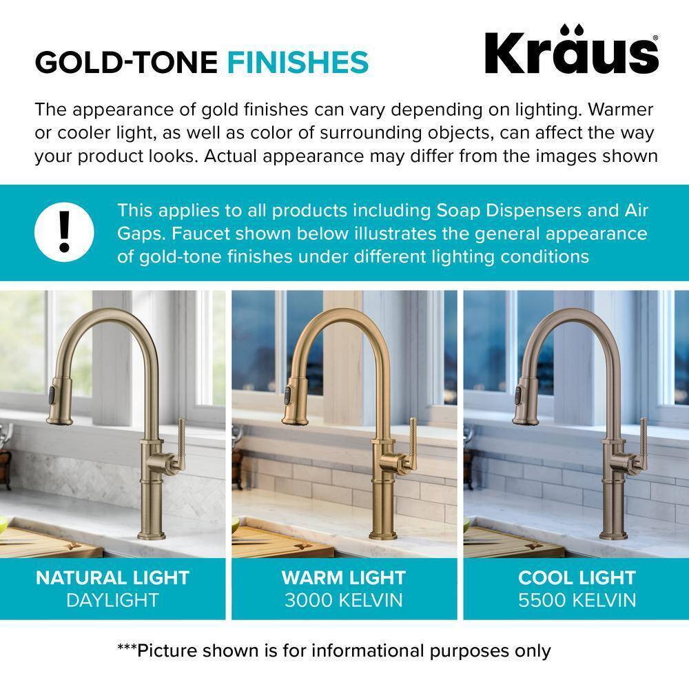 KRAUS Kitchen Soap and Lotion Dispenser in Brushed Gold KSD-41BG